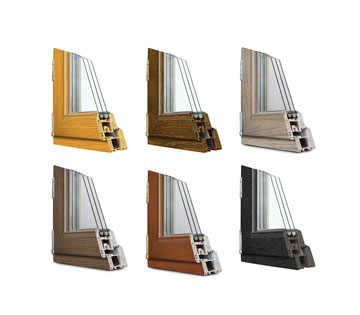 Окна ПВХ различного цвета