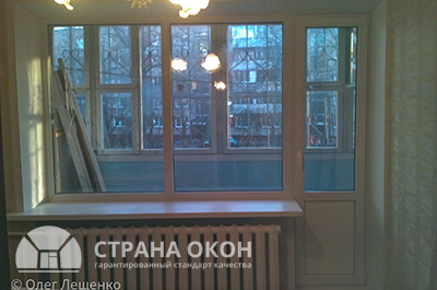 Пример балконного остекления